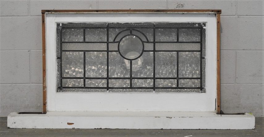 Deco Style Wooden Vintage Bungalow Leadlight Window