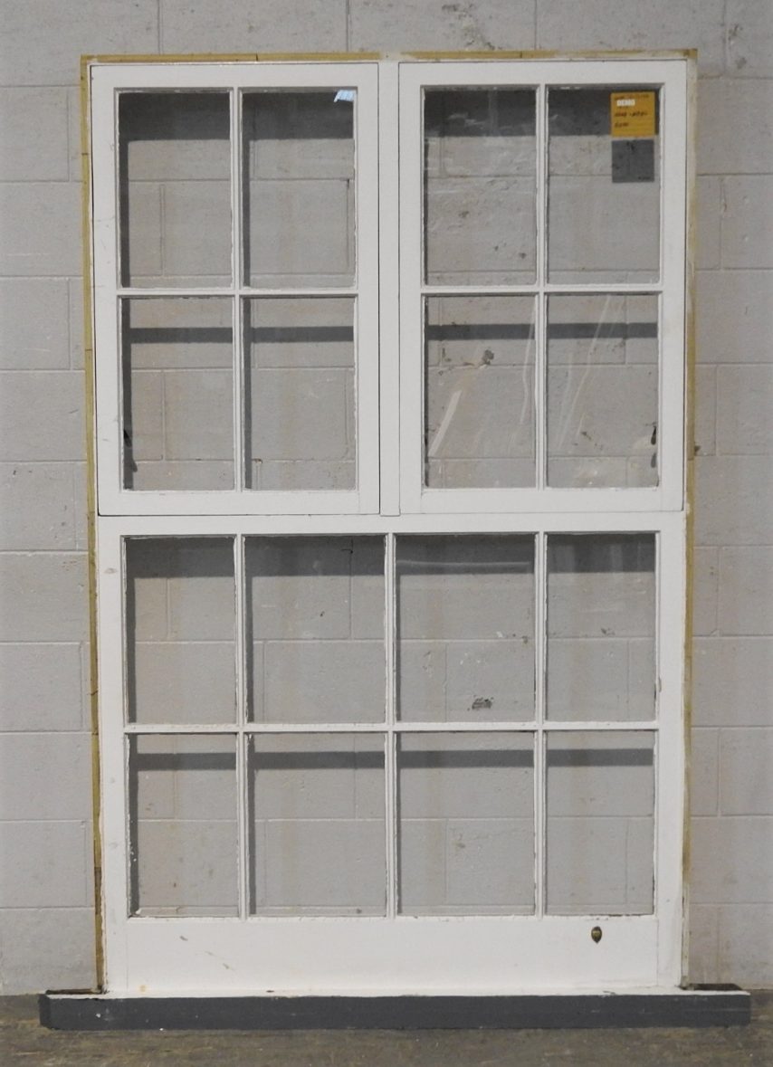 Colonial Style Wooden Double Awning Portrait Window