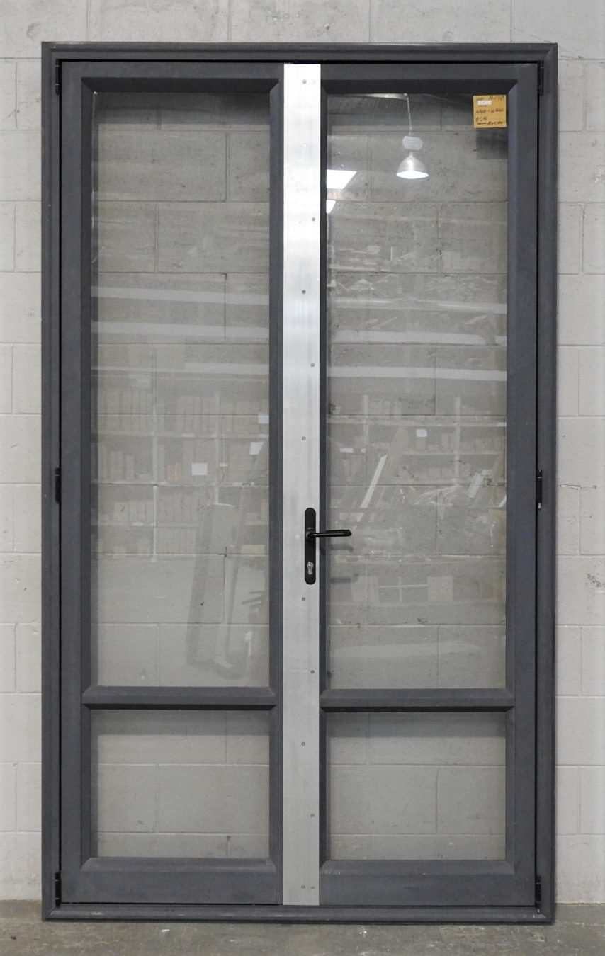 Denim Blue Aluminium French Doors