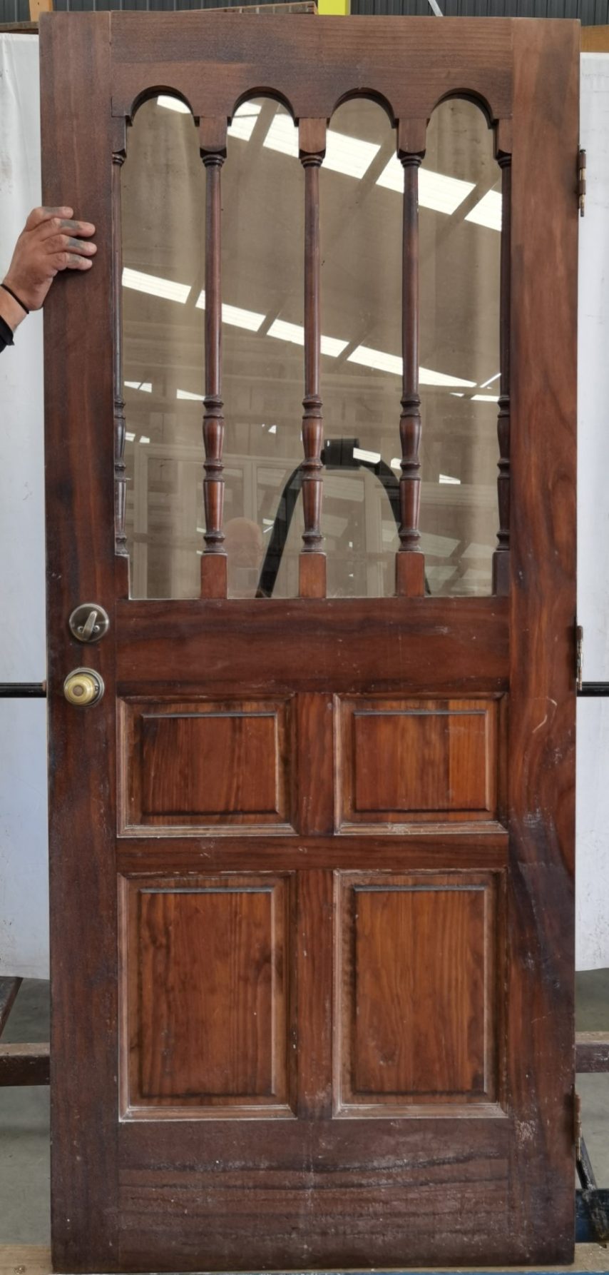 Wooden exterior door