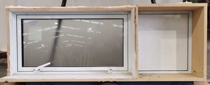 Appliance white aluminium double glazed single awning window