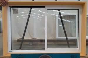 New Appliance white aluminium double glazed single sliding window