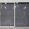 Off White Aluminium Sliding Door with Laminated Safety Glass