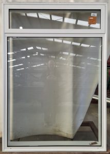 Appliance white aluminium double glazed single awning window