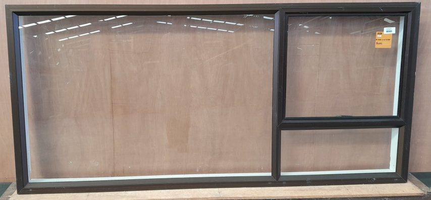 Bronze aluminium single awning window