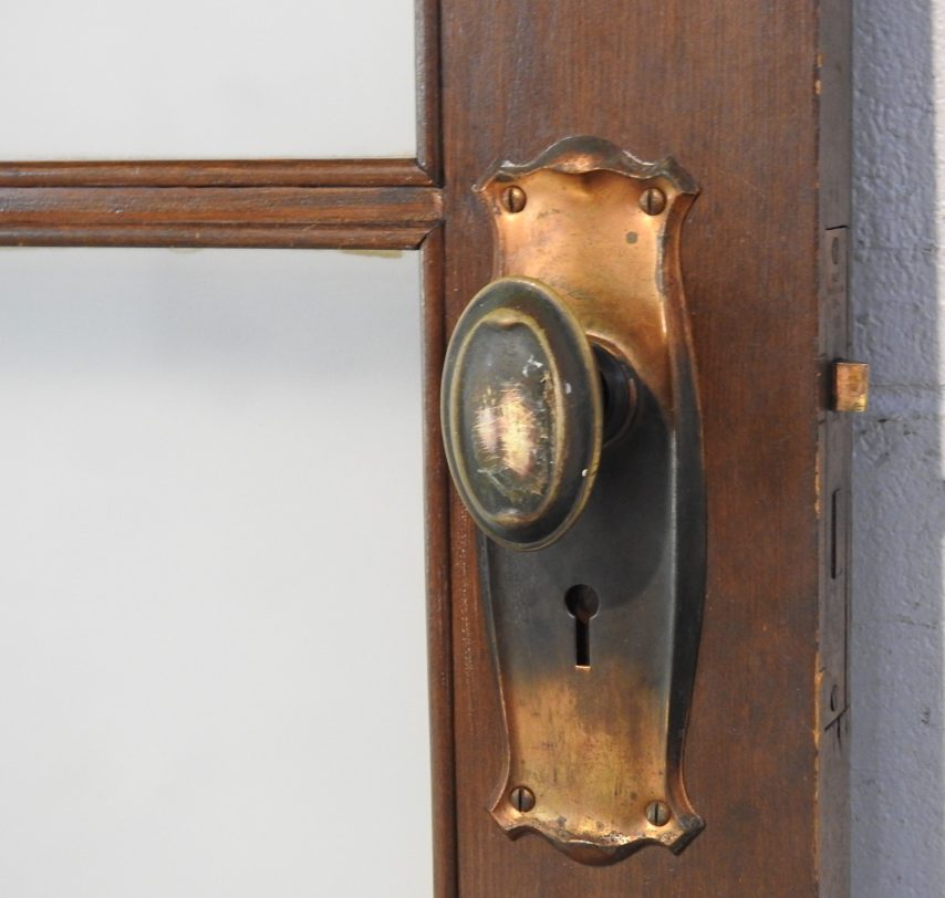 Bungalow Wooden Interior 4 Light Door - Obscure Glass