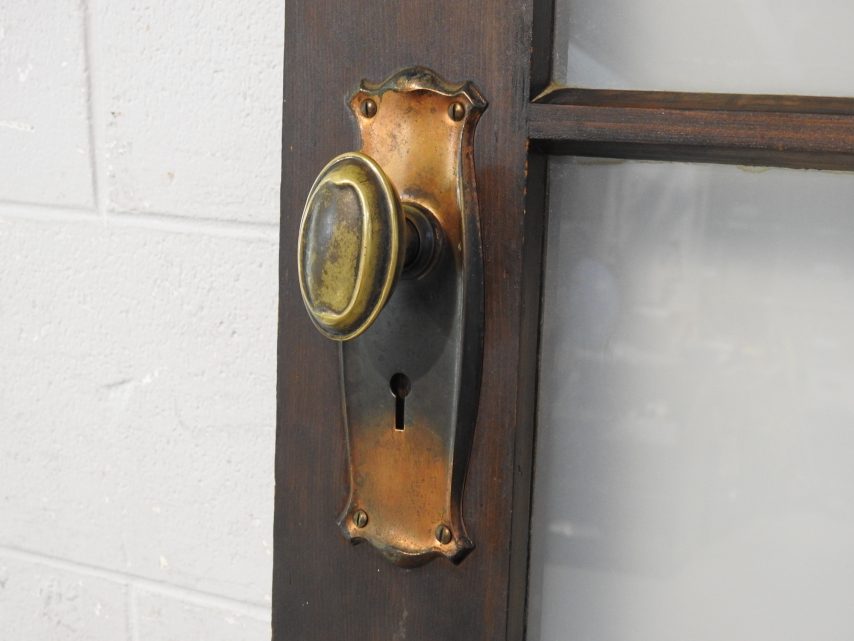 Bungalow Wooden Interior 4 Light Door - Obscure Glass