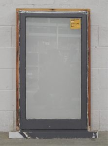 Wooden Casement Portrait Window - Obscure Glass