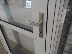 Silver Pearl Aluminium Door - Double Glazed