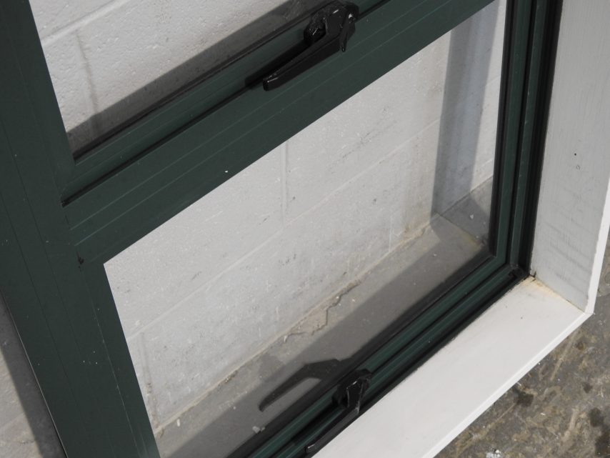 Permanent Green Aluminium Double Awning Window