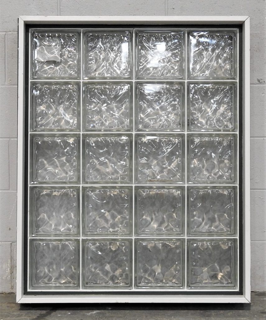 Permanent Green Aluminium Glass Block Window