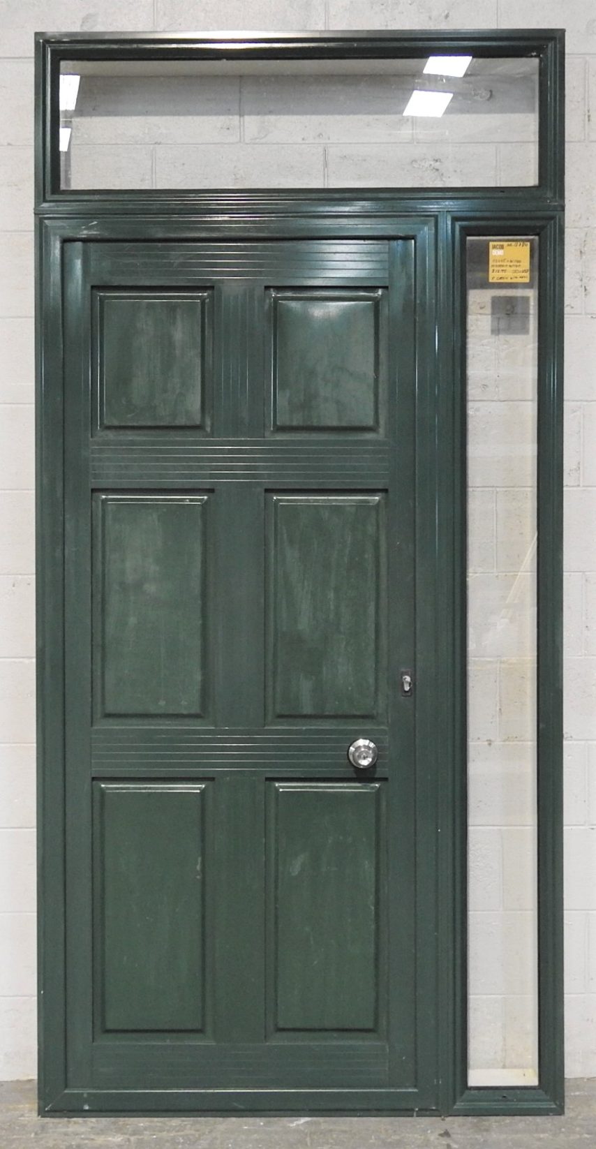 Permanent Green Aluminium Entry Door