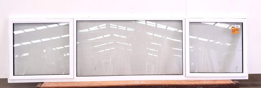 White double glazed aluminium insert window