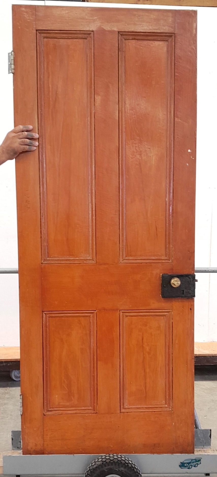 Wooden Villa Interior 4 Panel Door ? Unhung, no frame