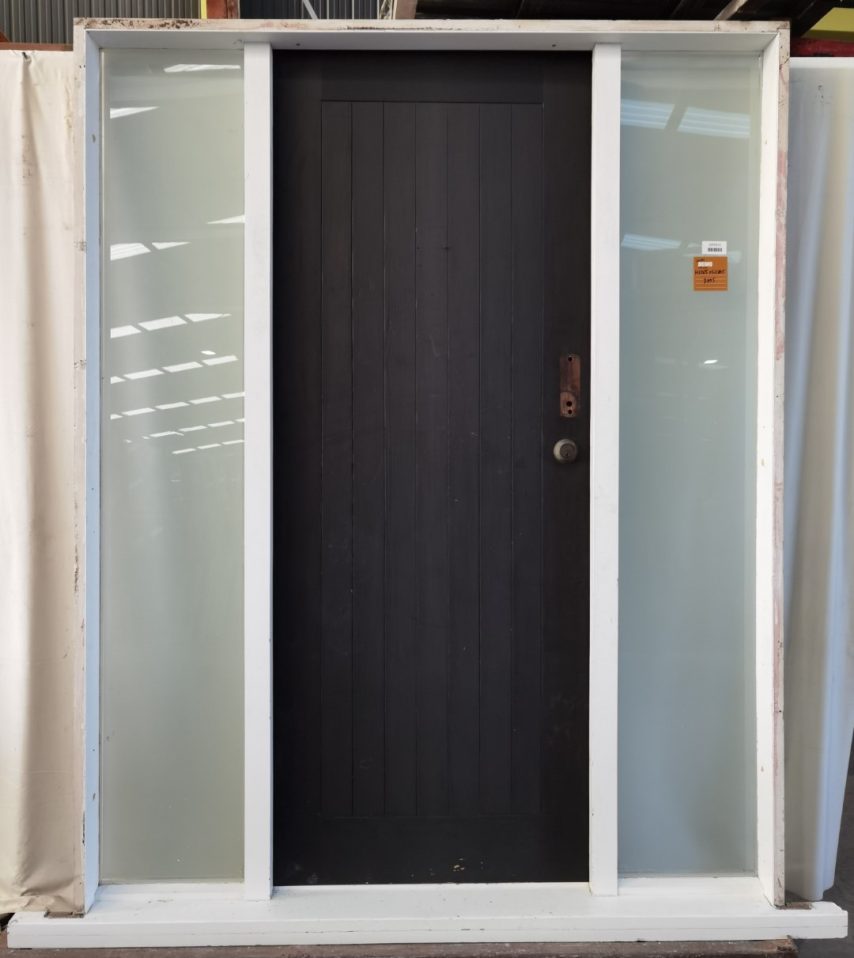 wooden entrance door