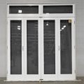 Wooden Bi-Fold Doors With Awning Window Toplight