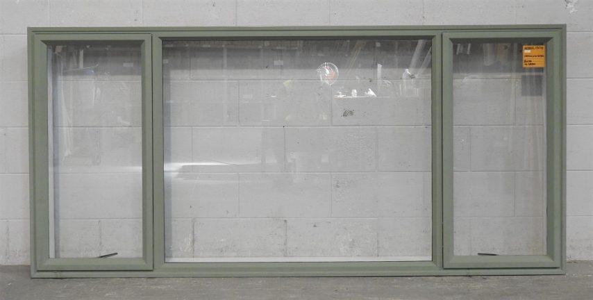 Mist Green Aluminium Double Awning Landscape Window