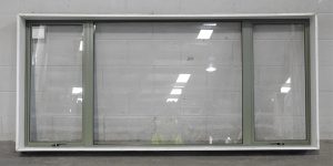 Mist Green Aluminium Double Awning Landscape Window