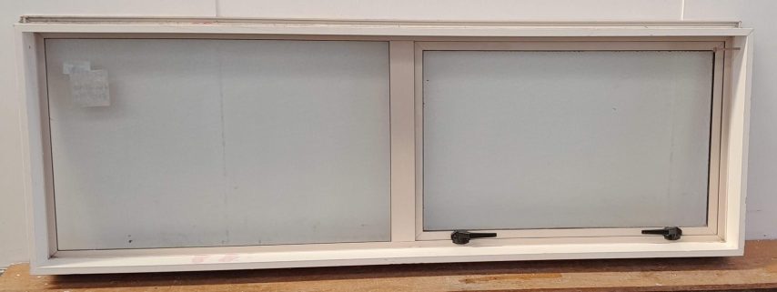 Cream aluminium awning window