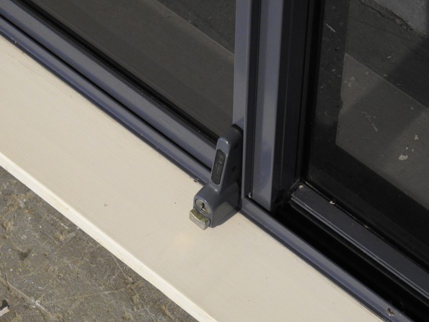 Denim Blue Aluminium Sliding Window - Opens Right To Left