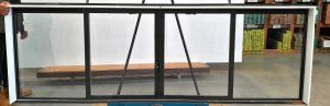 Karaka green aluminium sliding window