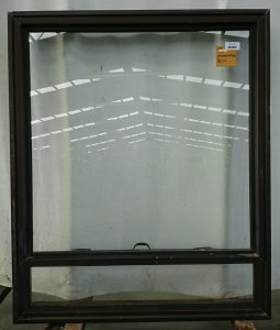 Mid bronze aluminium single awning window