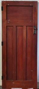 wooden rimu bungalow door