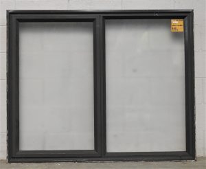 Lignite Aluminium single awning window with obscure glass