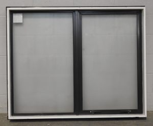 Lignite Aluminium single awning window with obscure glass