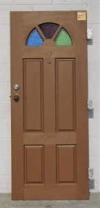 Wooden Villa style 4 panel entry Door with fanlight - unhung
