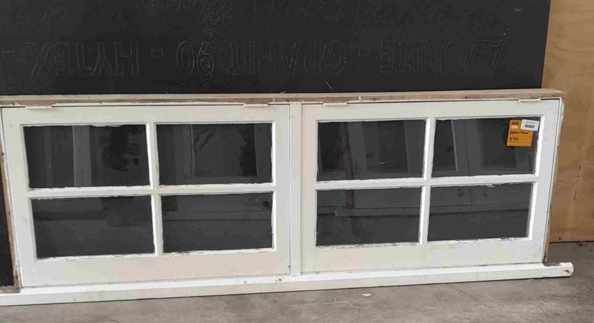 Wooden colonial twin awning window