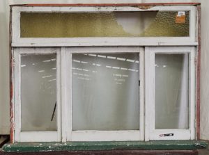 wooden twin casement window
