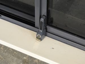 Denim Blue Aluminium Sliding Window - Opens Right To Left