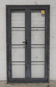 Denim Blue Aluminium French Doors
