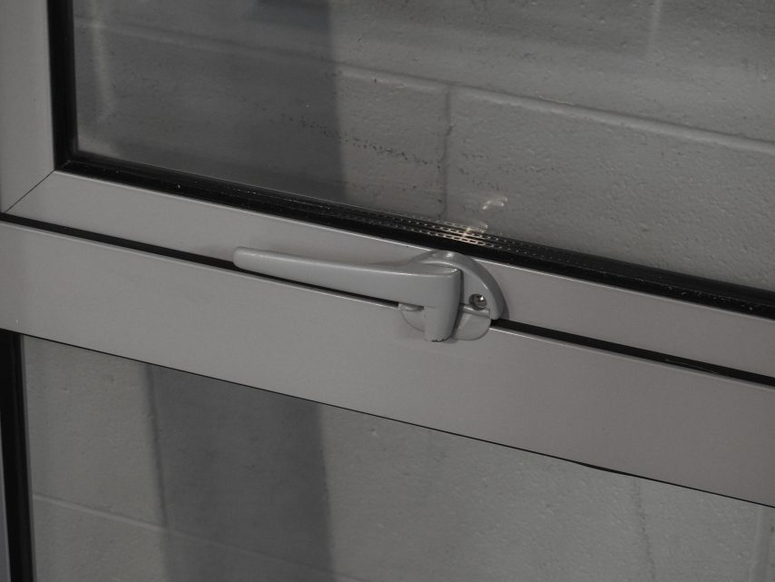 Silver Pearl Aluminium Sliding Door - Double Glazed
