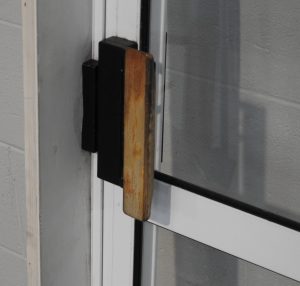 Low Height White Aluminium Sliding Door Opens Right To Left