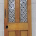 Wooden Villa 4 Panel Interior Door With Glass Upper Panels - Unhung