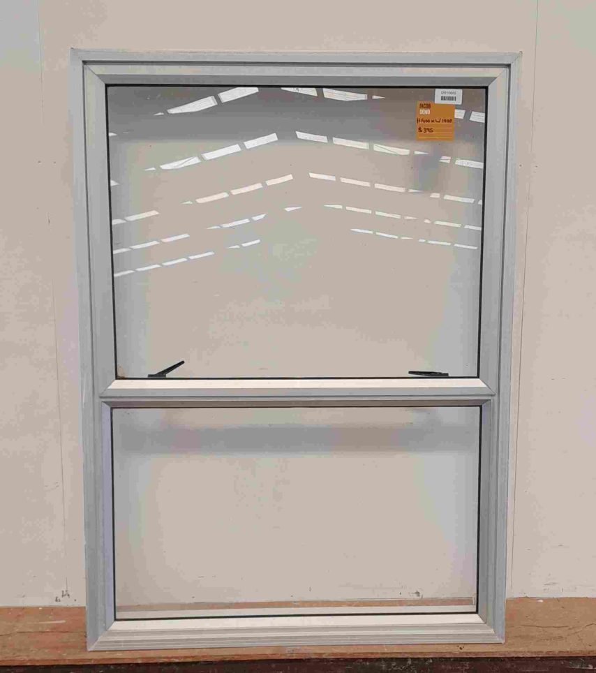 Silver aluminium awning window