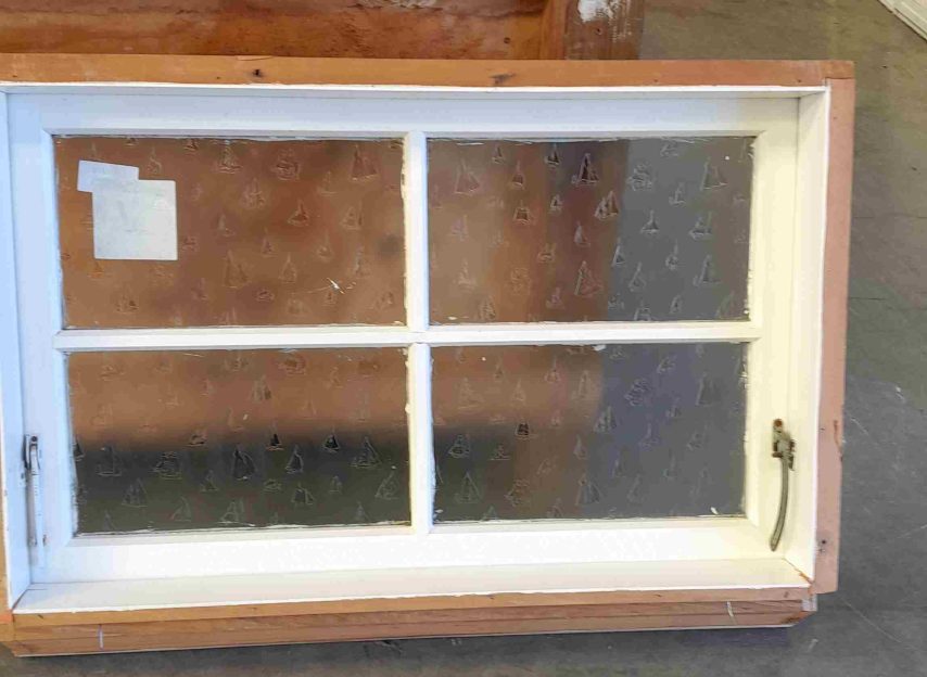 Wooden single casement awning window