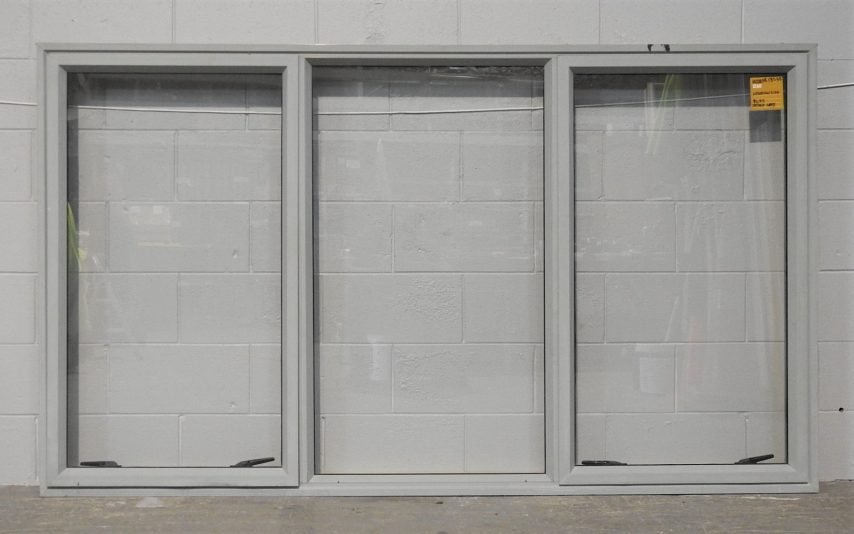 French Grey Aluminium Double Awning Landscape Window