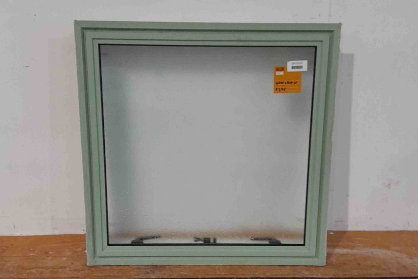 Mint green aluminium single awning window