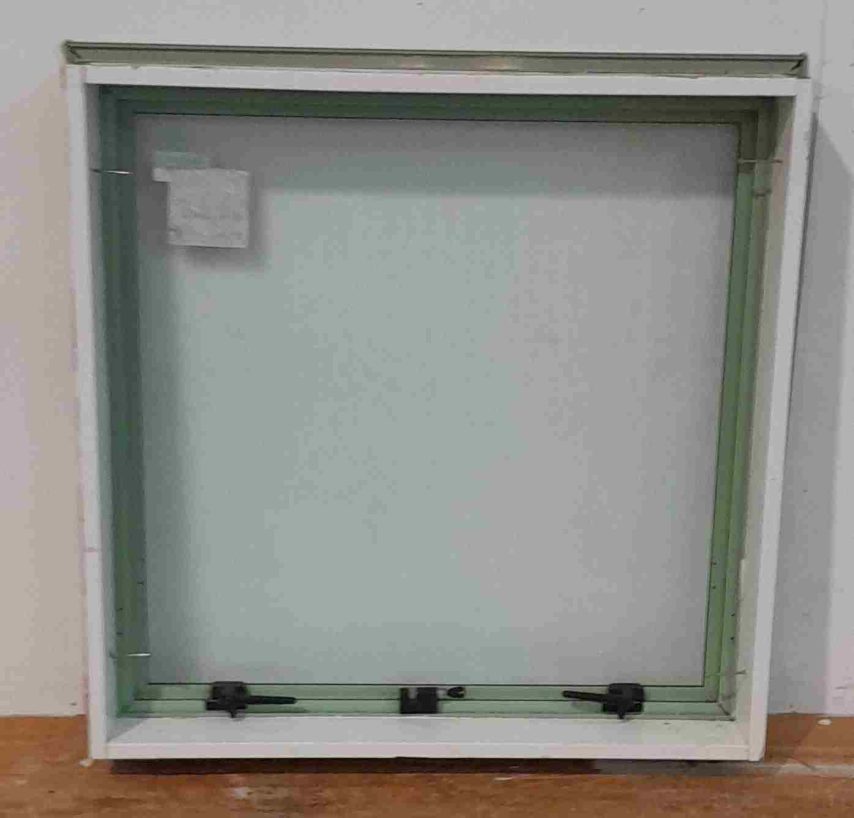 Mint green aluminium single awning window