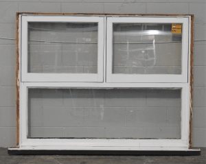 Wooden Double Awning Window With Bottomlight