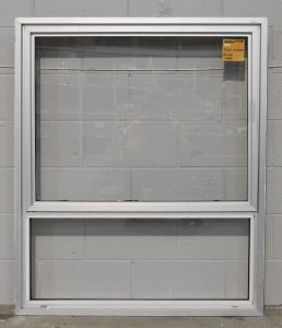 Silver Aluminium Single Awning Portrait Window