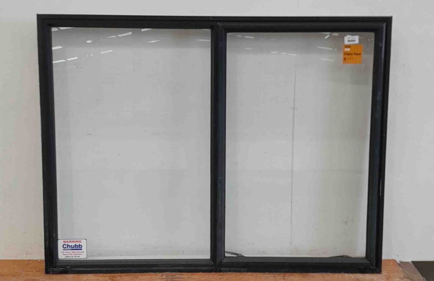 Black aluminium single awning aluminium window