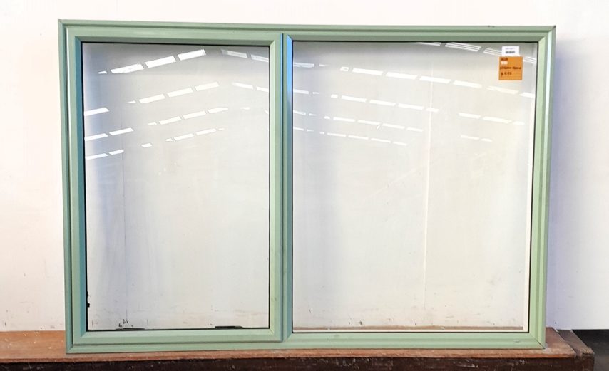 Mist green aluminium awning window