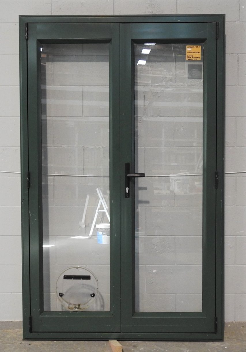 Permanent Green Aluminium French Doors