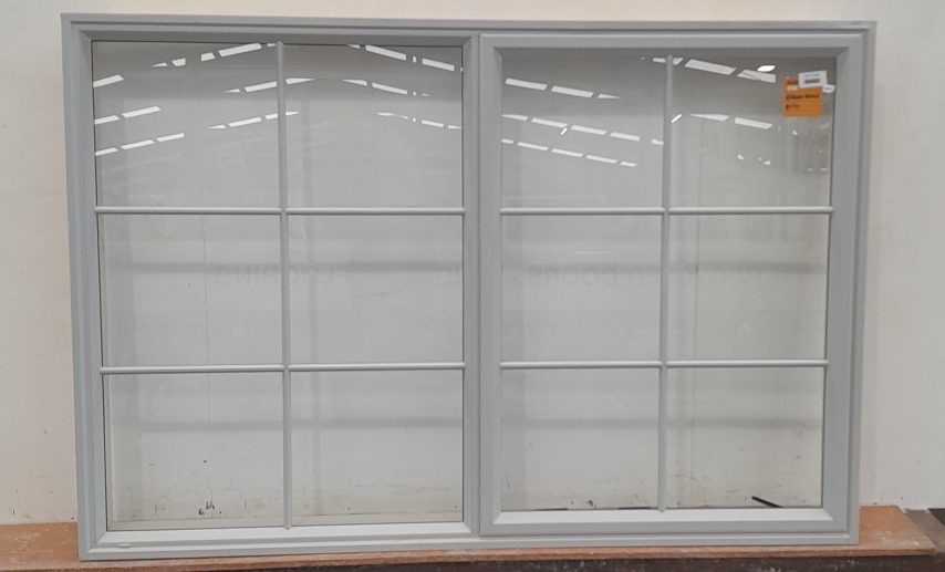 Grey aluminium awning Window