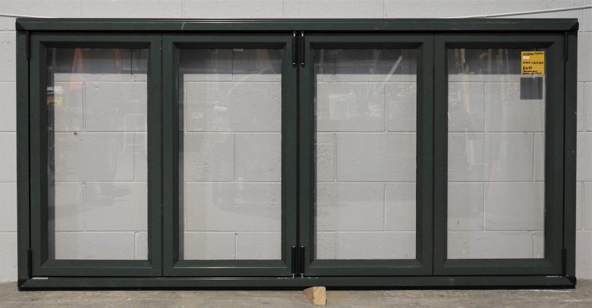 Permanent Green Aluminium Bi-Fold Window