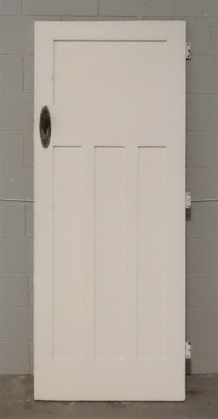 Wooden Bungalow 3 Panel Interior Door - Unhung